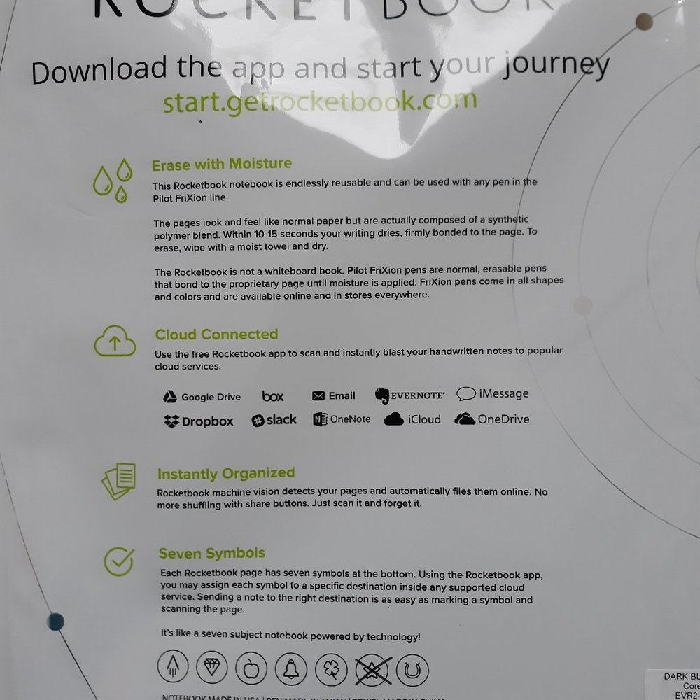 Rocket Book Resuable Notebook - Picture 2 of 5